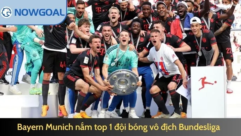 Bayern Munich nắm top 1 đội bóng vô địch Bundesliga
